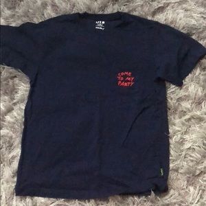 Navy “come to my party” shirt